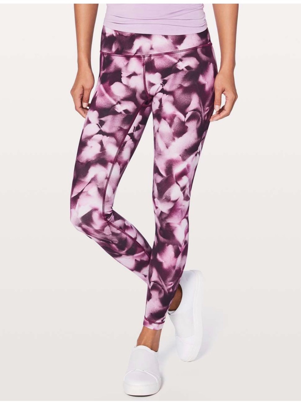 lululemon athletica Pink & Purple Allover Print Leggings